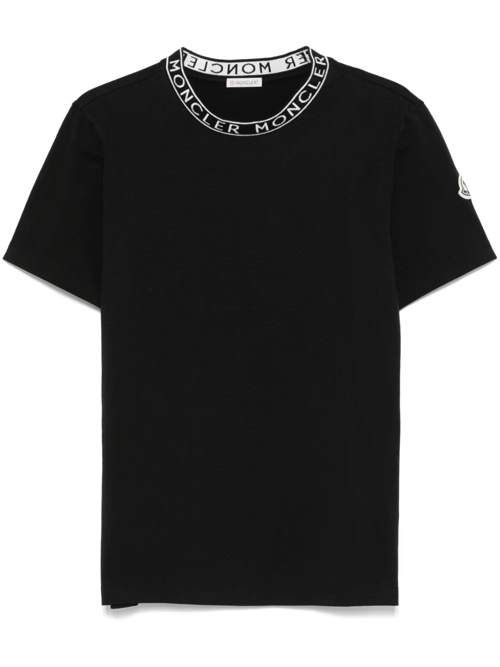 Moncler playera con ribete del logo