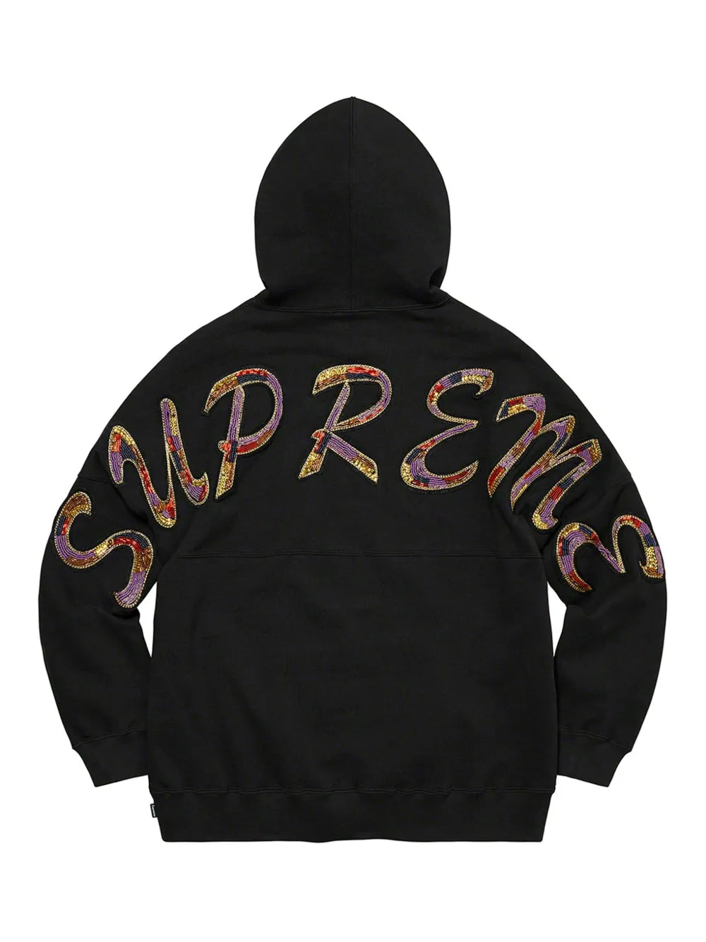 Supreme hoodie con mostacillas - Negro - imagen 2