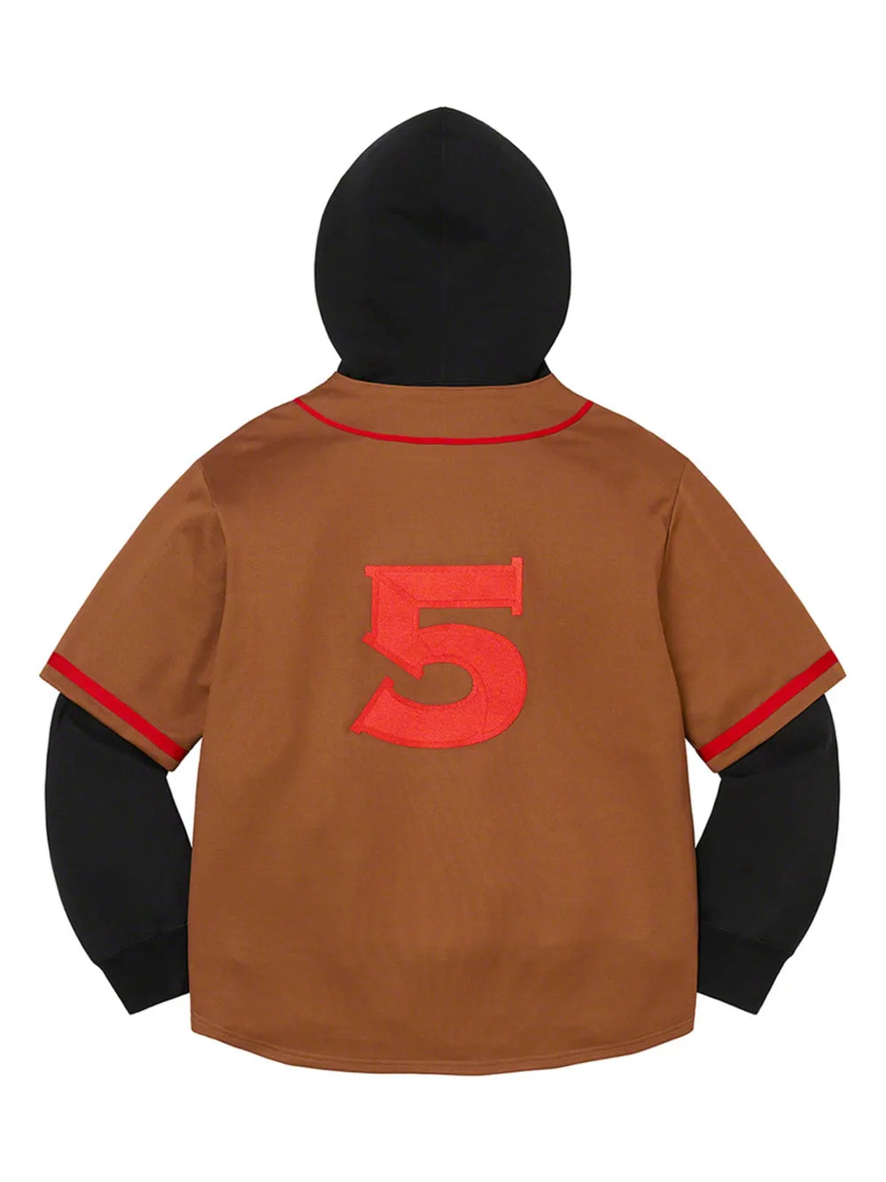Supreme hoodie Baseball Jersey - Marrón - imagen 2