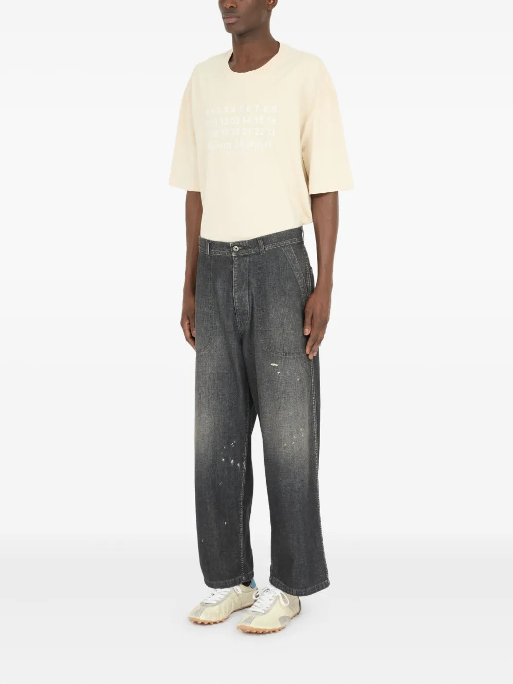 Maison Margiela jeans anchos - Gris - imagen 4