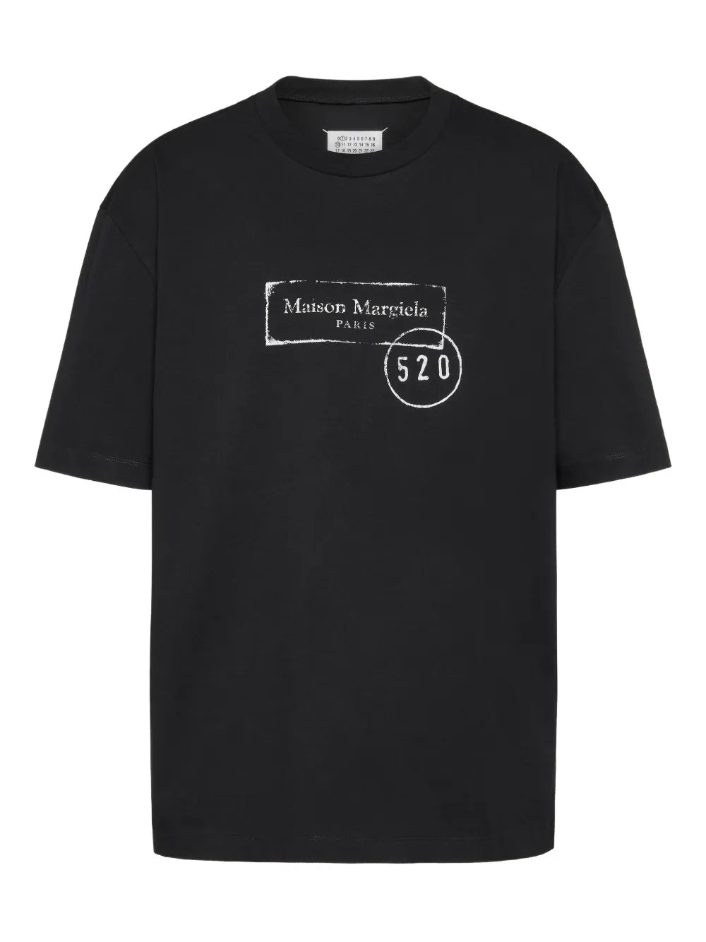 Maison Margiela playera con logo estampado - Negro - imagen 1