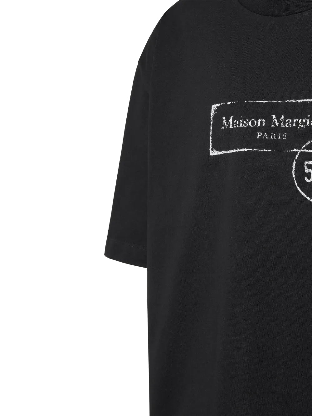 Maison Margiela playera con logo estampado - Negro - imagen 3