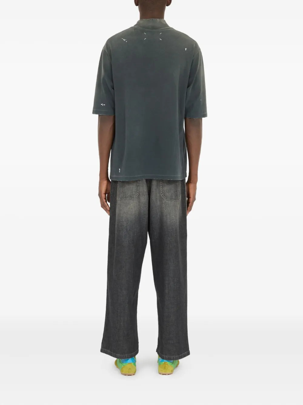 Maison Margiela playera con logo estampado - Gris - imagen 4
