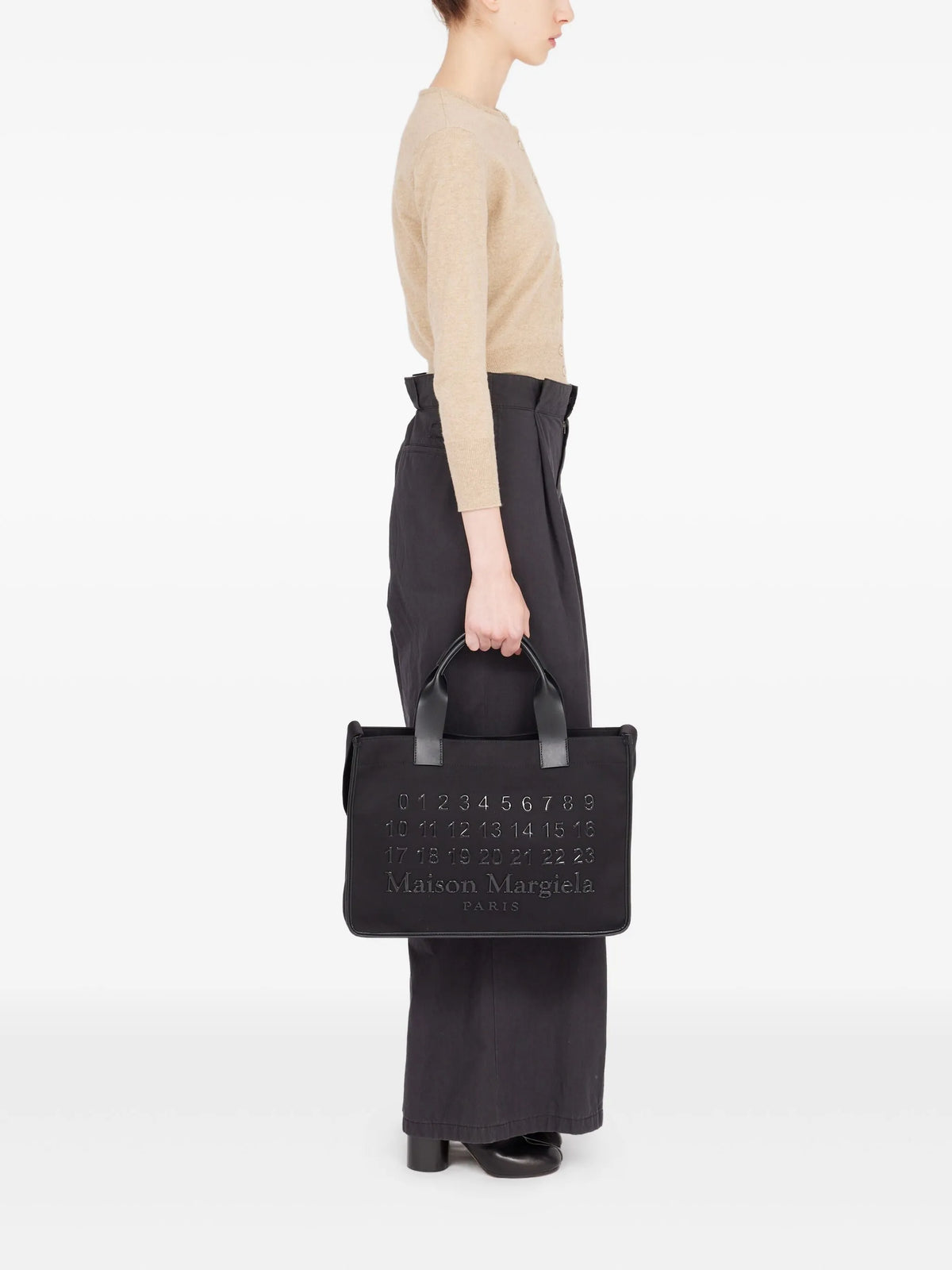 Maison Margiela tote Cabas pequeña - Negro - imagen 2