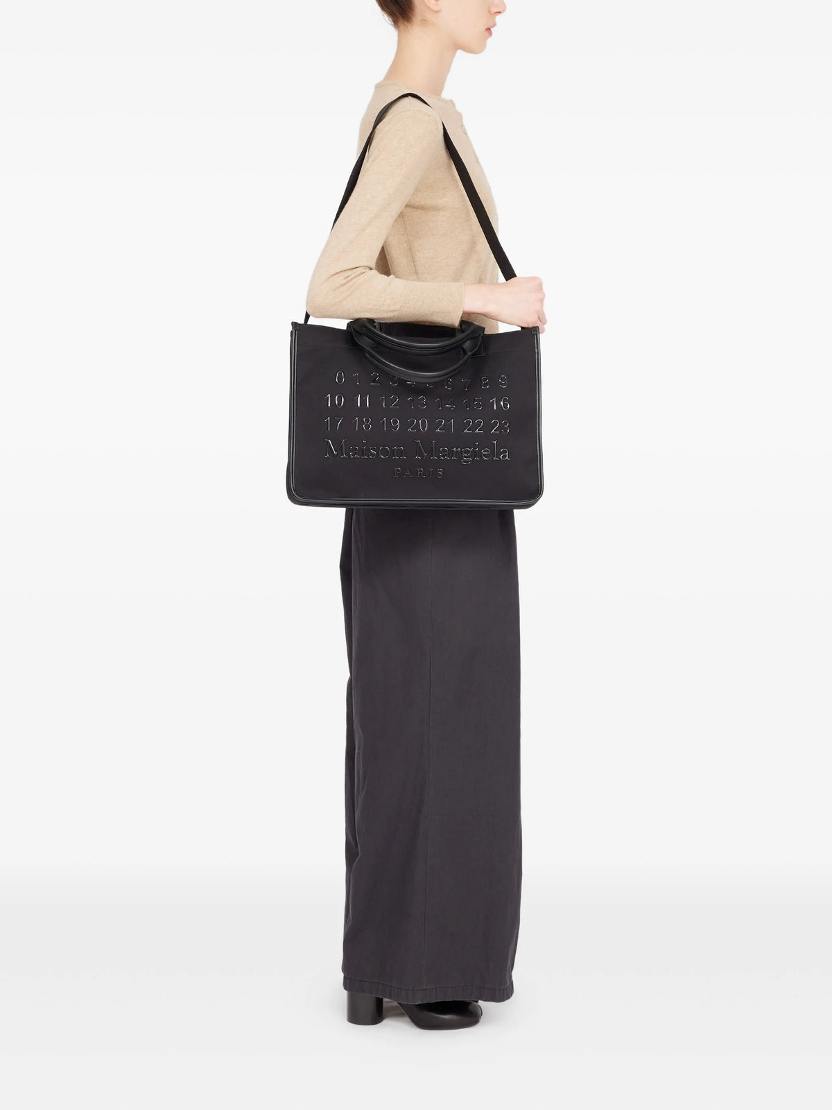 Maison Margiela tote Cabas pequeña - Negro - imagen 3