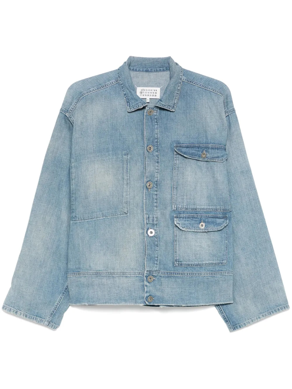 Maison Margiela chamarra de mezclilla - Azul - imagen 1