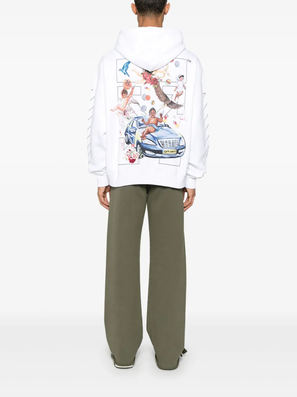 Off-White hoodie con logo bordado