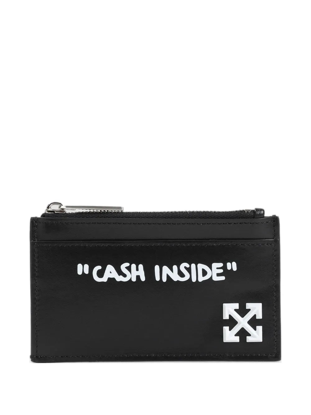 Off-White cartera con eslogan estampado