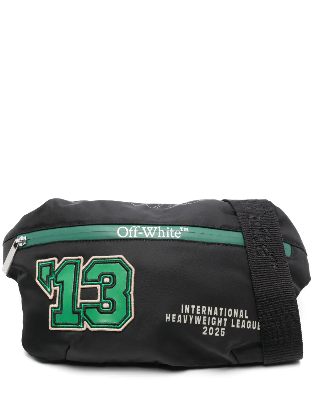 Off-White cangurera con logo estampado