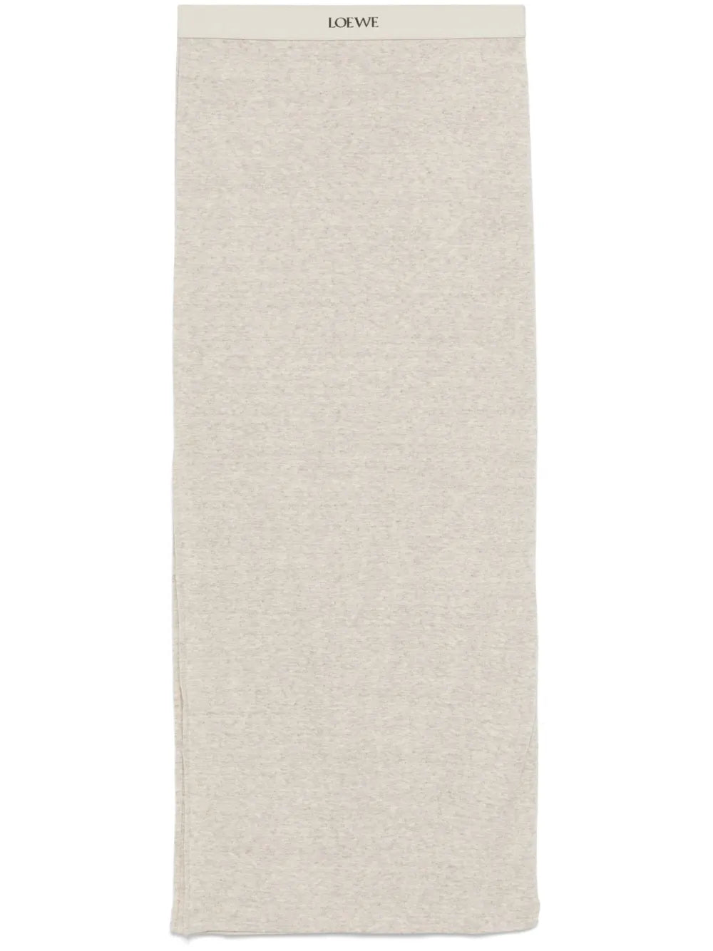 LOEWE falda midi con logo en la pretina