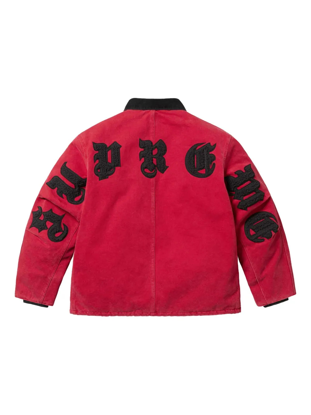 Supreme chamarra worker Old English Canvas SS 25 - Red - Rojo - imagen 2