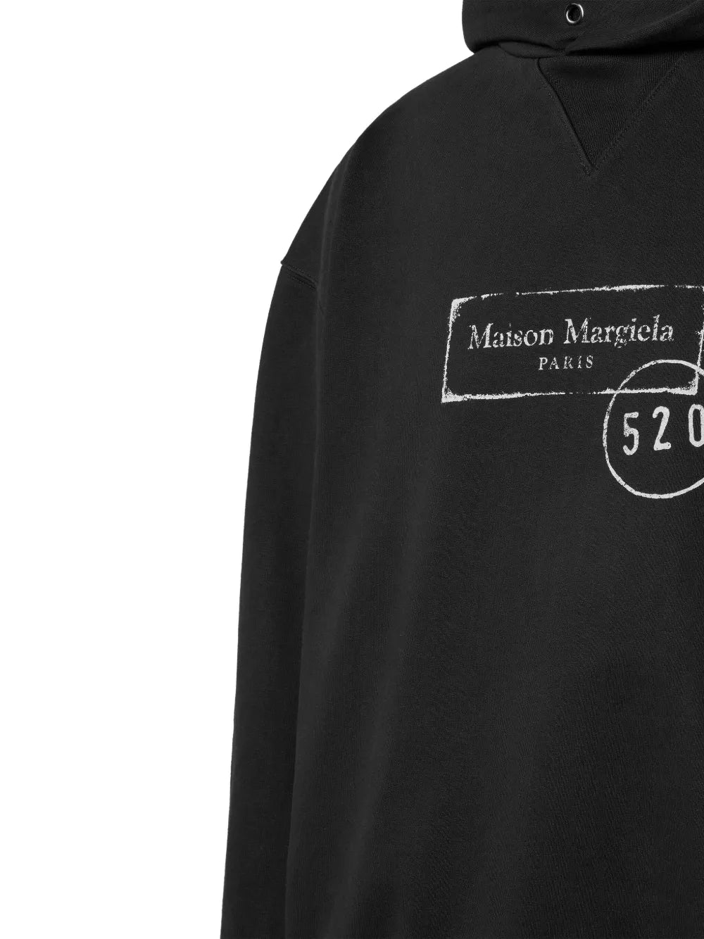 Maison Margiela hoodie de algodón - Negro - imagen 3