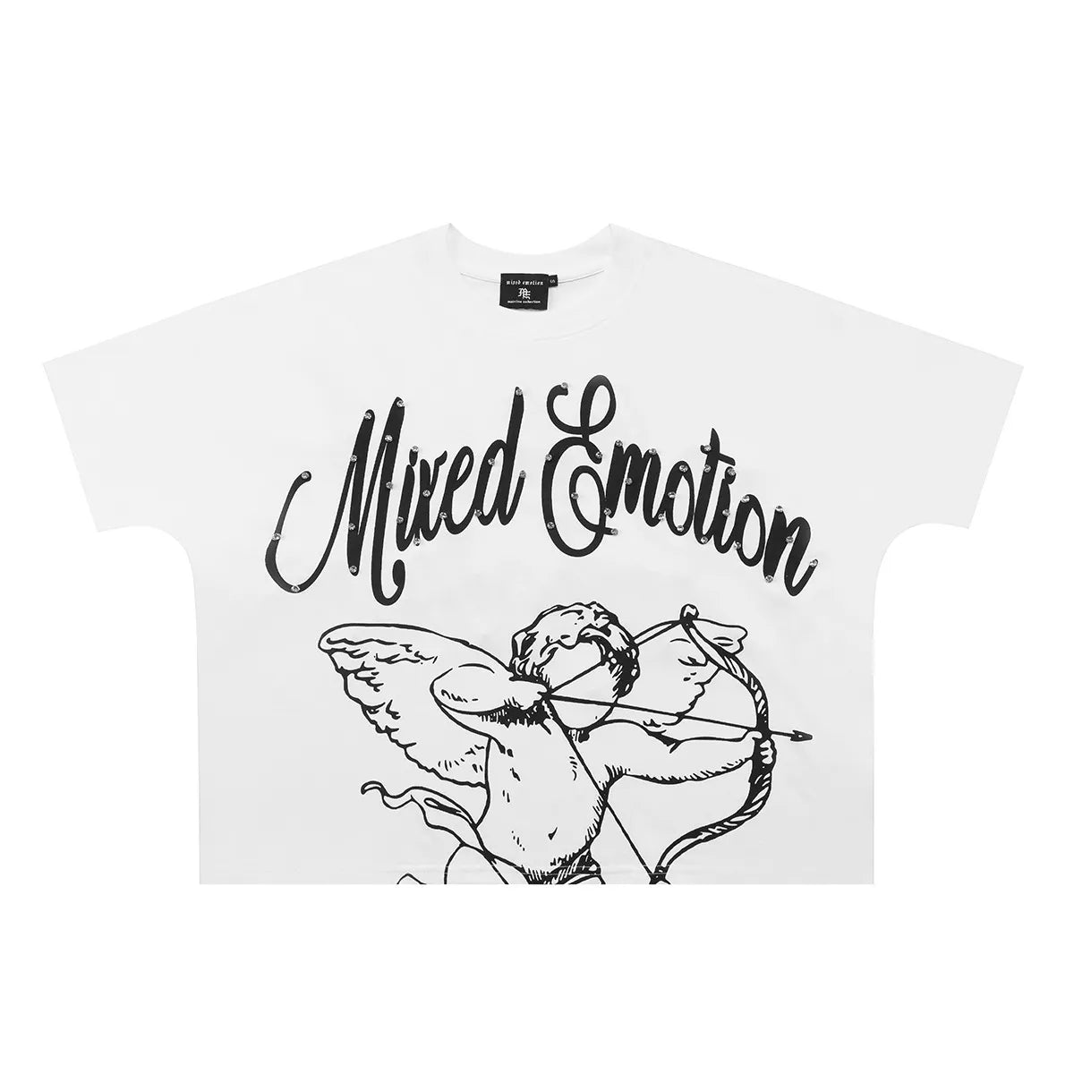 Mixed Emotion Minimal Cherub Sketch T-Shirt