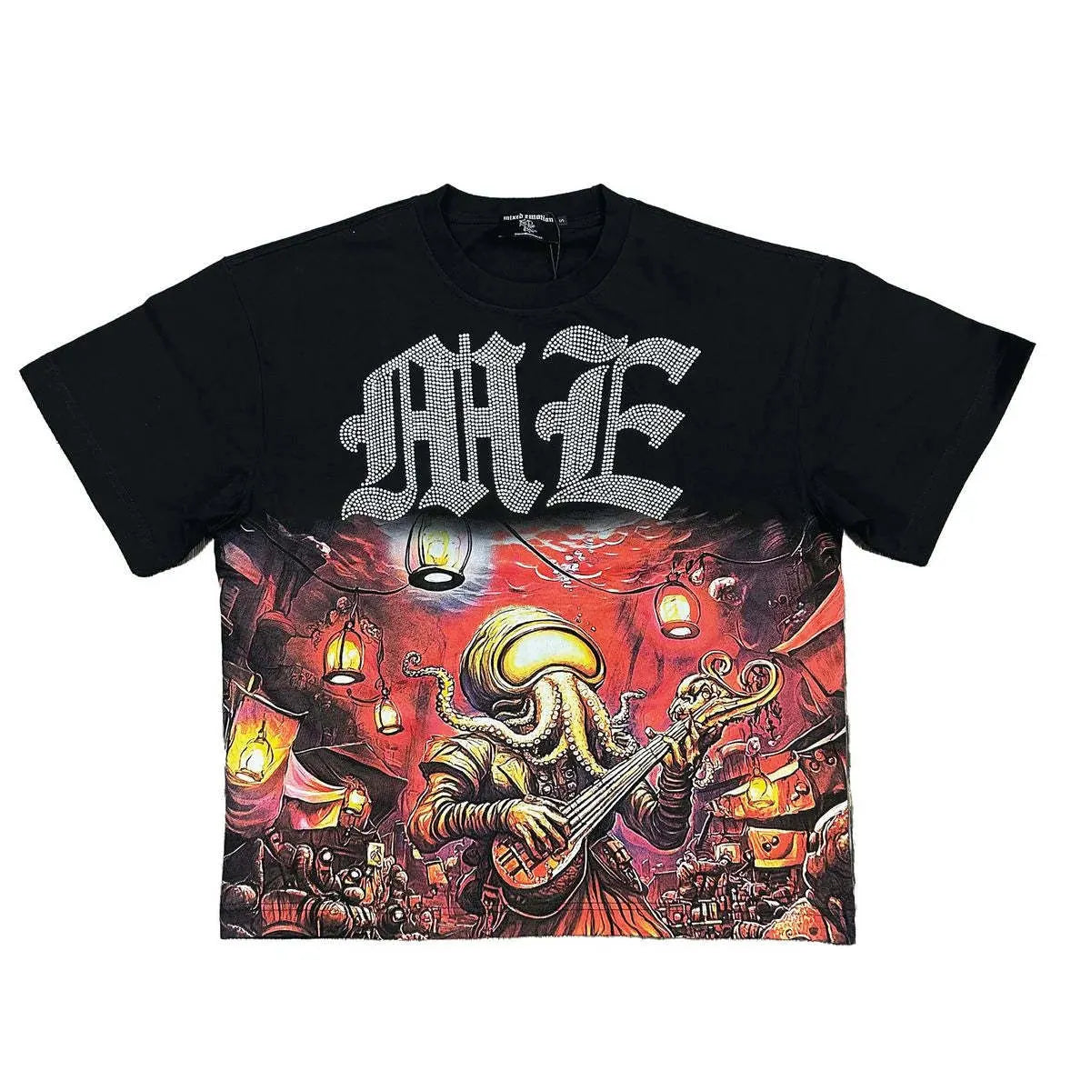 Mixed Emotion Underground Octopus Music Graphic T-Shirt