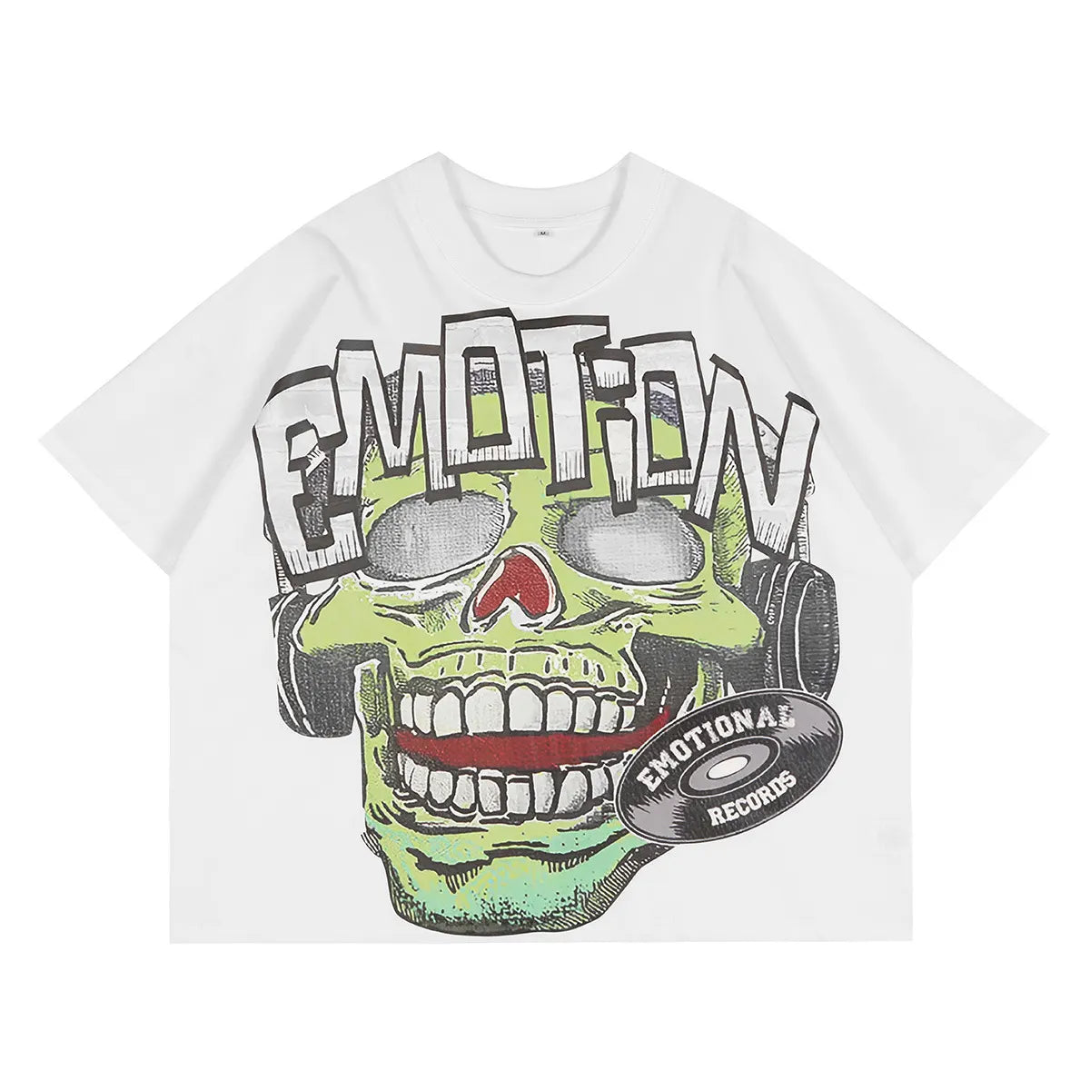 MIXED EMOTION DJ Skull Graphic T-Shirt – Music Streetwear Tee