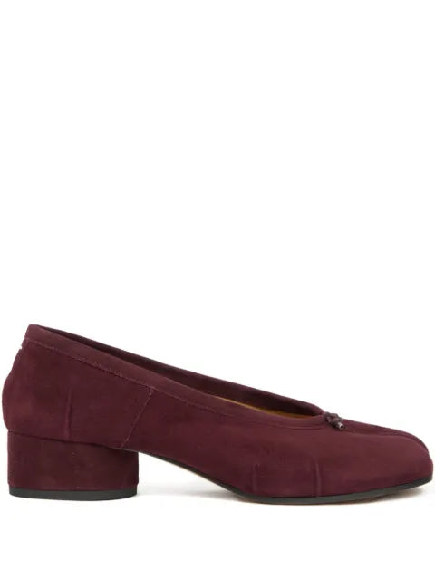 Maison Margiela zapatillas Tabi de gamuza - Rojo - vista 1