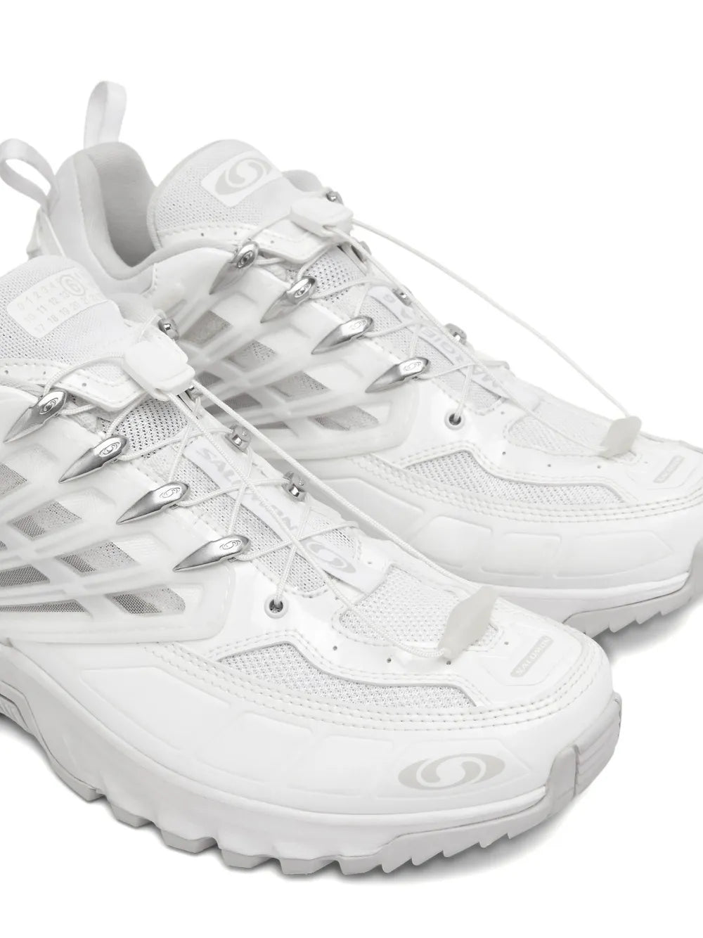 MM6 Maison Margiela X Salomon tenis con logo estampado en colaboración con Salomon - Blanco - imagen 4