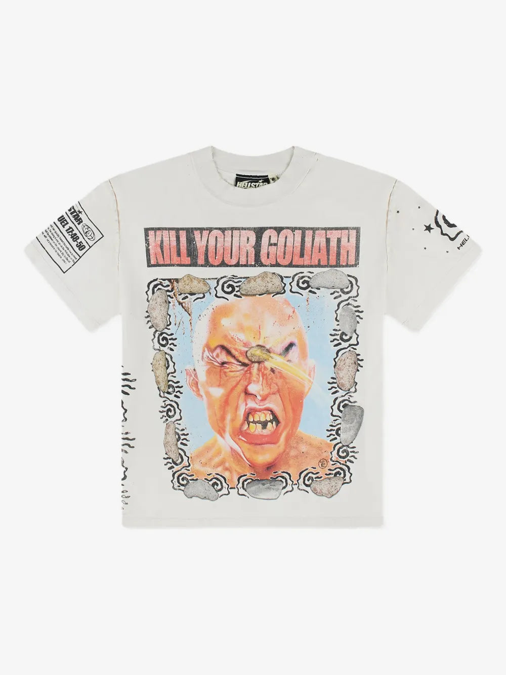 HELLSTAR playera Hellstar Kill Your Goliath "White" blanco