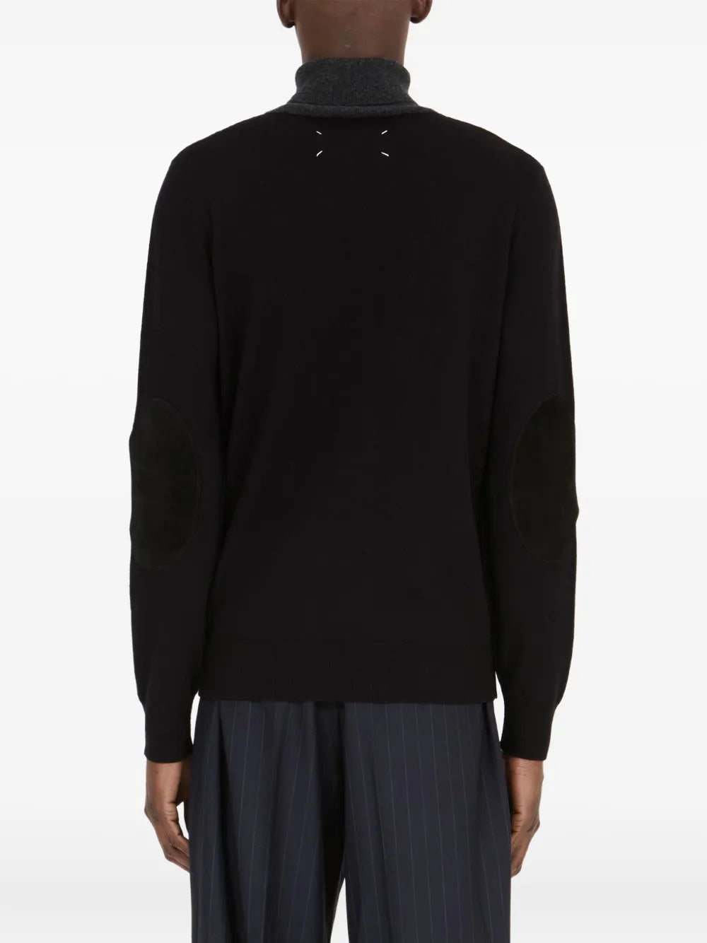 Maison Margiela suéter con paneles - Negro - imagen 3