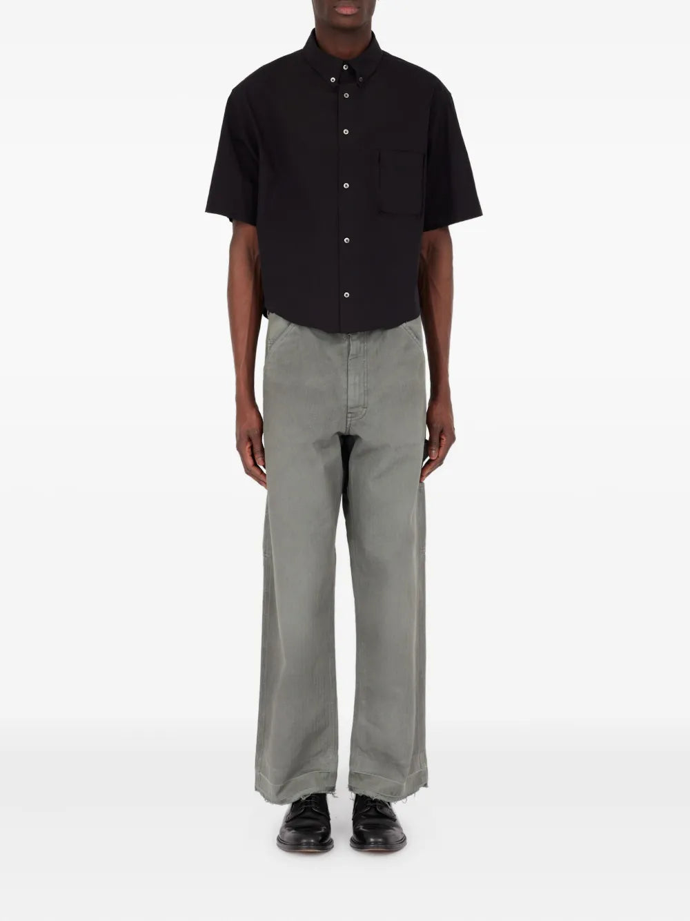 Maison Margiela camisa de algodón - Negro - imagen 2