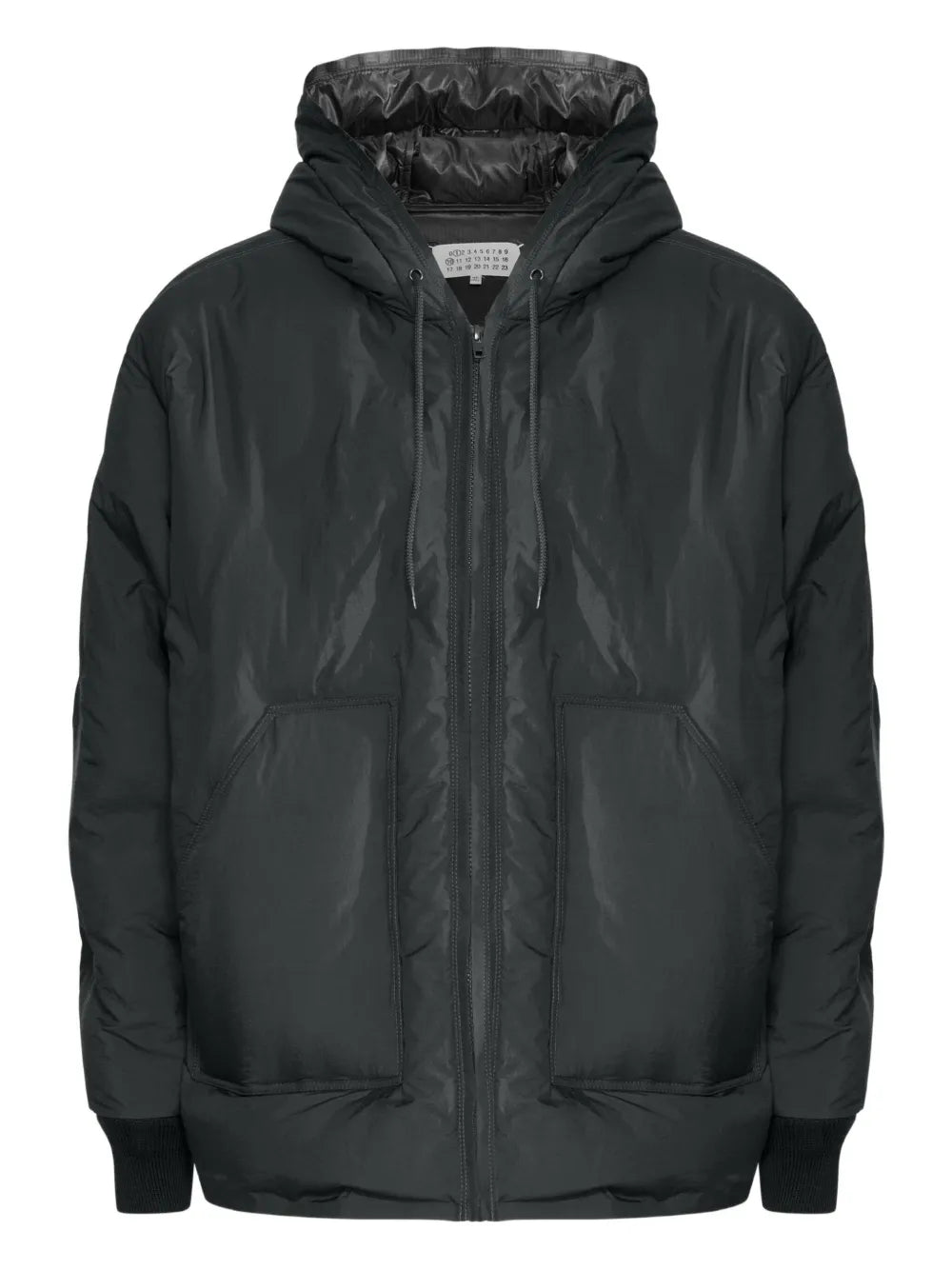 Maison Margiela chamarra capitonada con capucha - Negro - imagen 1