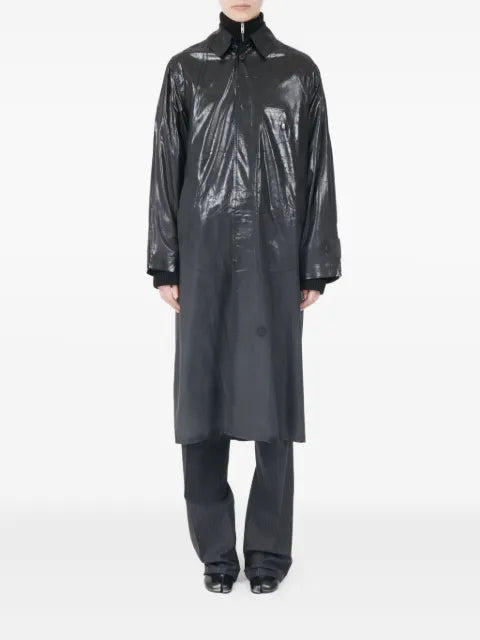 Maison Margiela gabardina con estampado metalizado - imagen 2