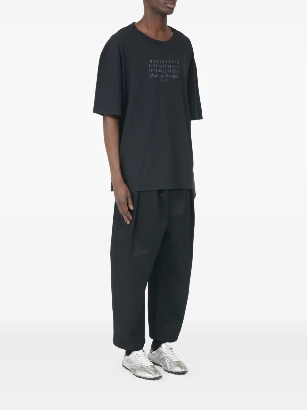 Maison Margiela playera con logo numérico - Azul - imagen 3