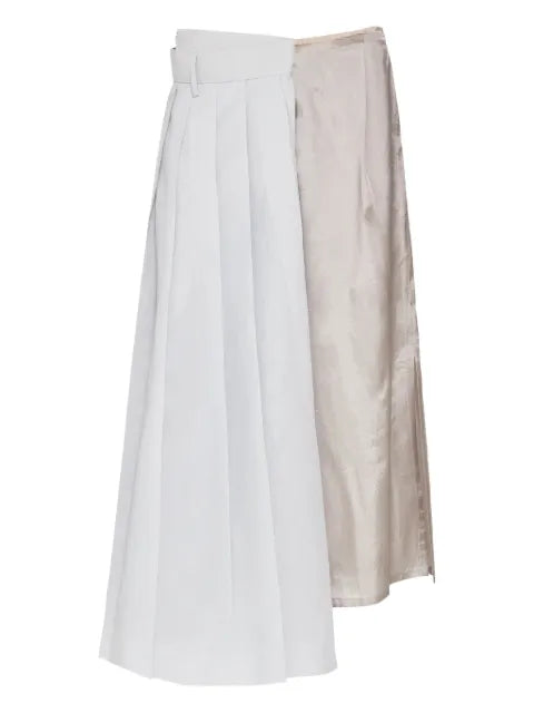 Maison Margiela falda midi con diseño plisado - imagen 1