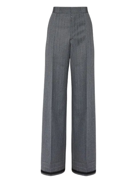 Maison Margiela pantalones de vestir anchos - imagen 1