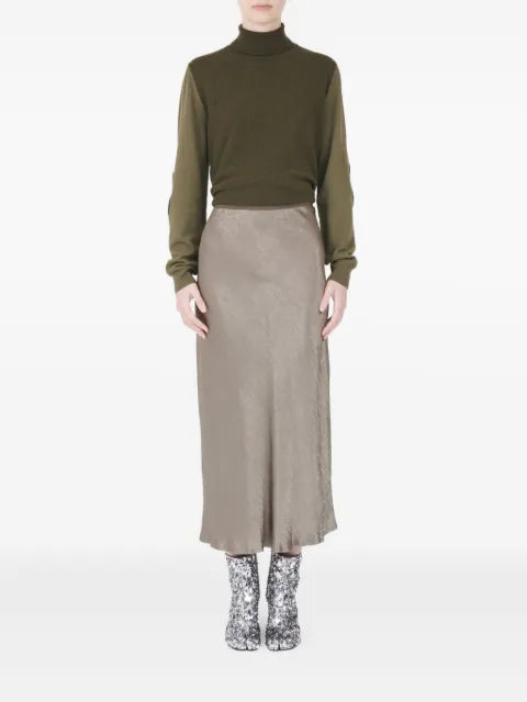 Maison Margiela falda midi de satén - imagen 2