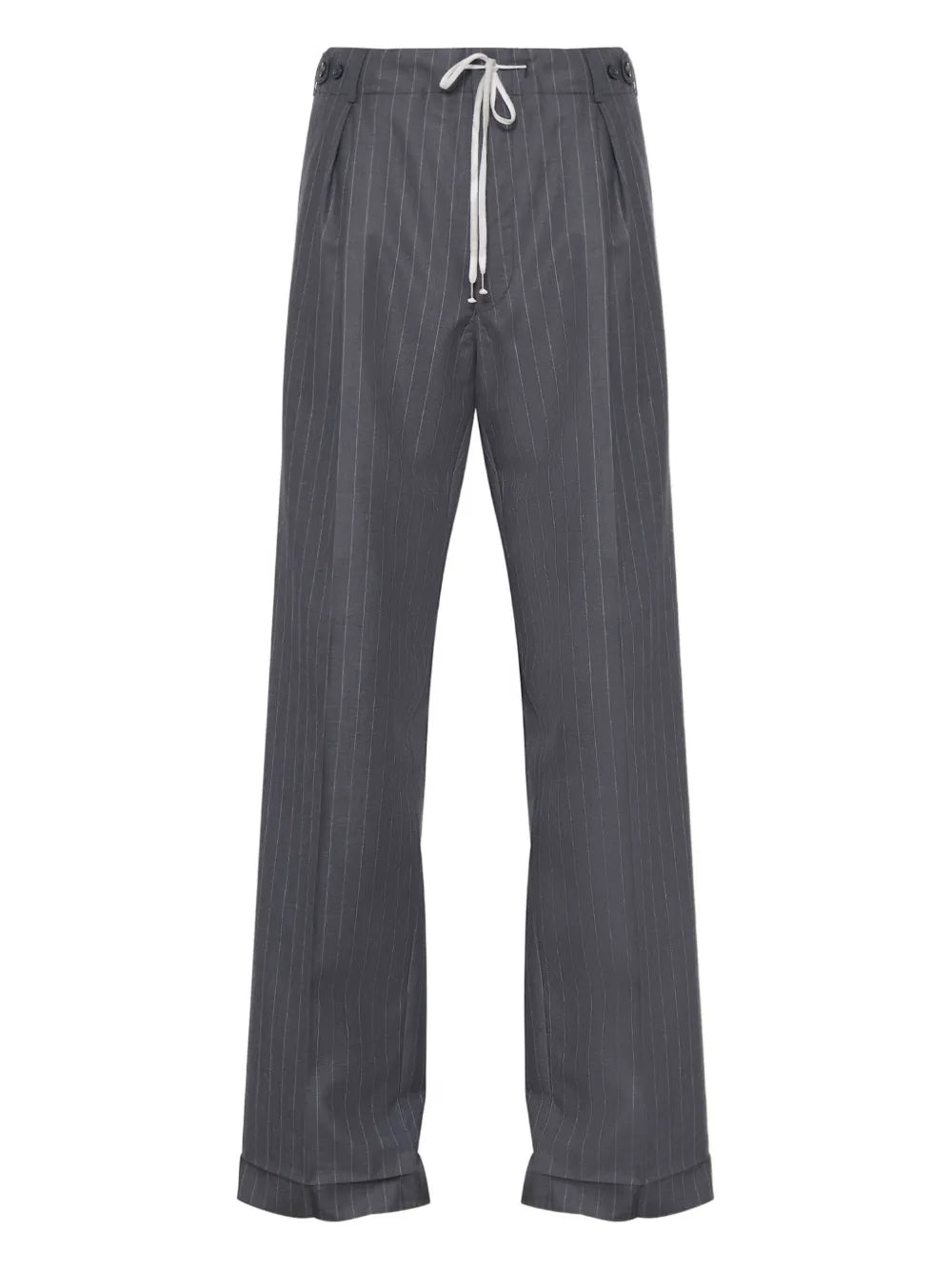 Maison Margiela pantalones con pinzas y motivo de rayas diplomáticas - Gris - imagen 1