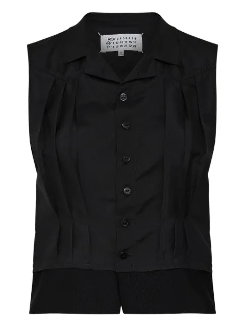 Maison Margiela chaleco plisado - imagen 1