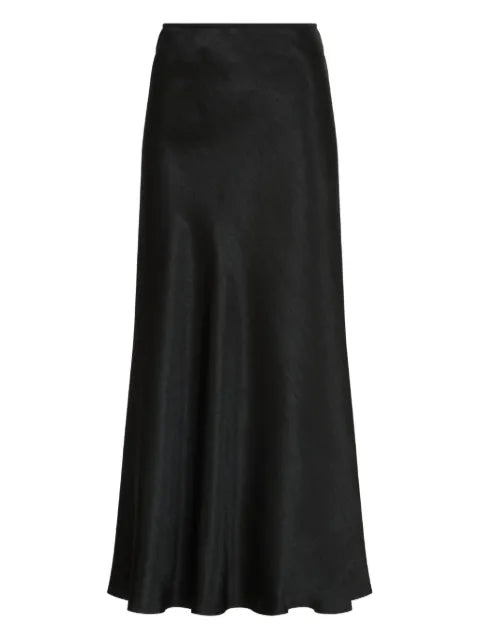 Maison Margiela falda midi de satén - imagen 1