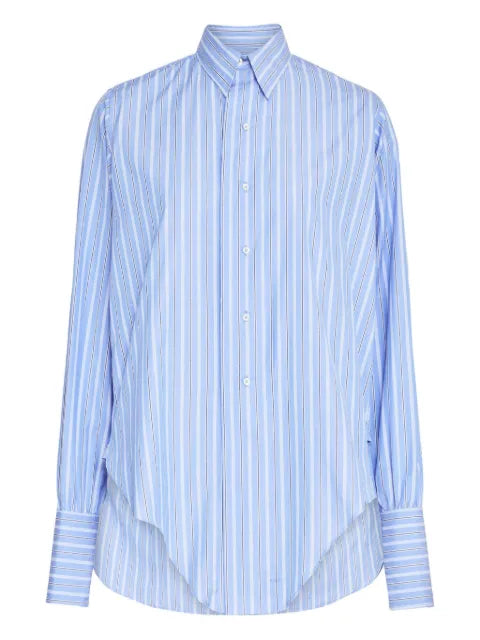 Maison Margiela camisa manga larga con rayas estampadas - imagen 1