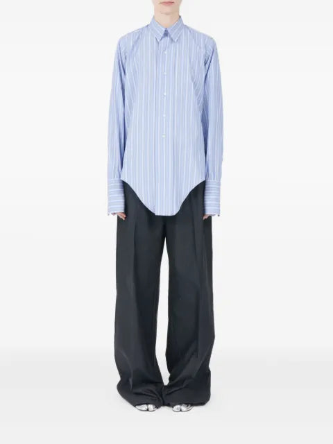 Maison Margiela camisa manga larga con rayas estampadas - imagen 2