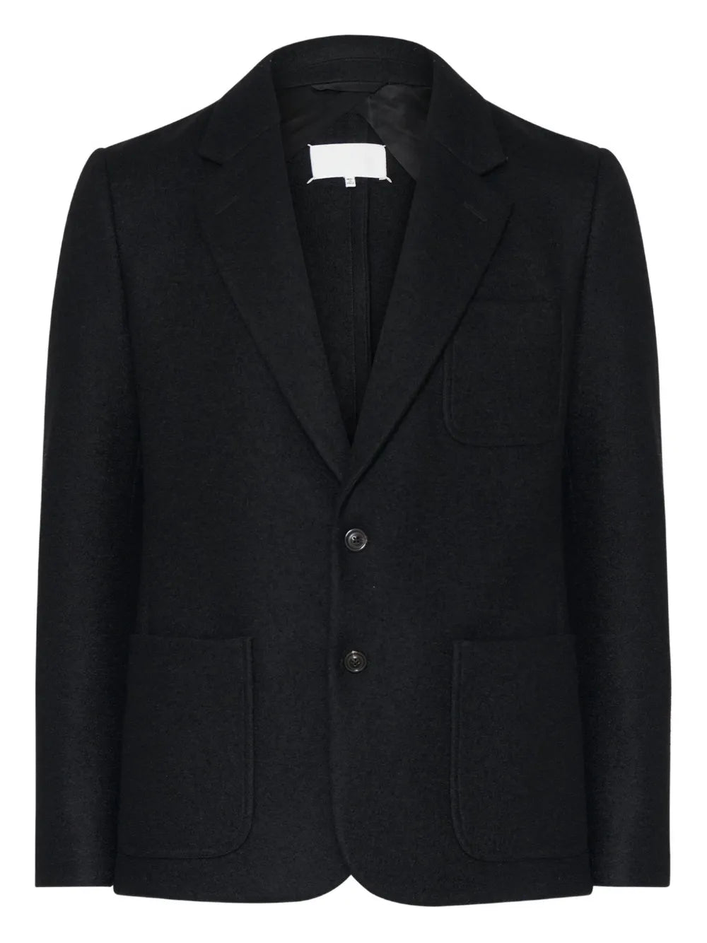 Maison Margiela chamarra de fieltro - Negro - imagen 1