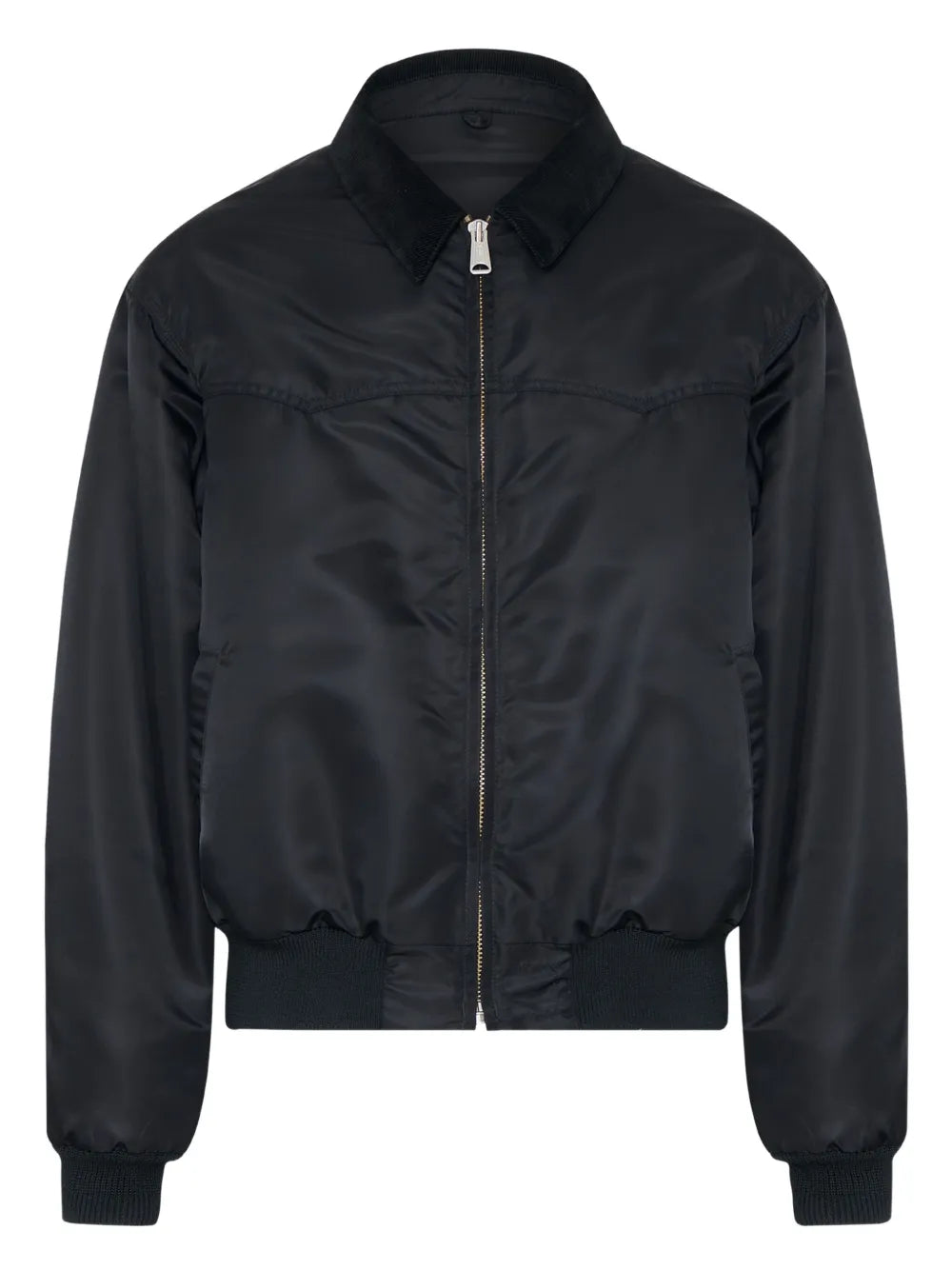 Maison Margiela chamarra con cierre y cuello italiano - Negro - imagen 1