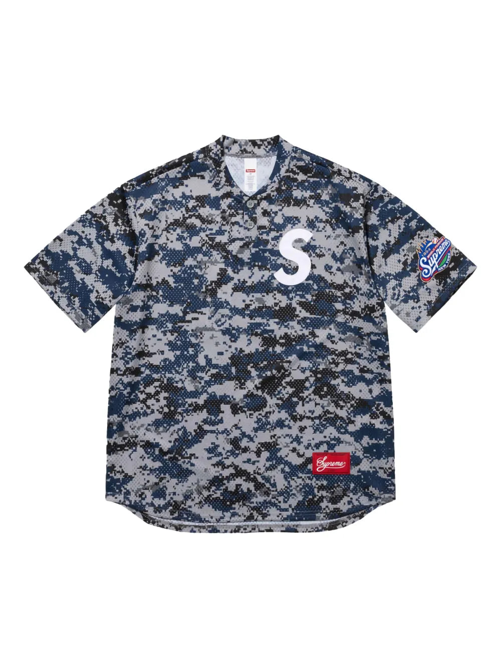 Supreme top S Logo Henley - Azul - imagen 1