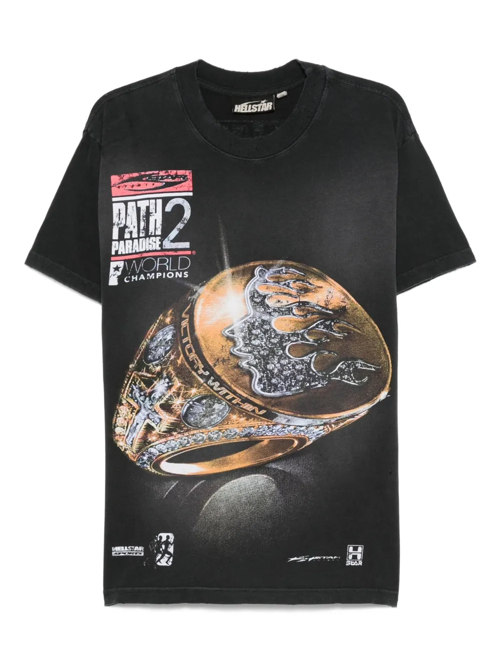 HELLSTAR playera con cuello redondo