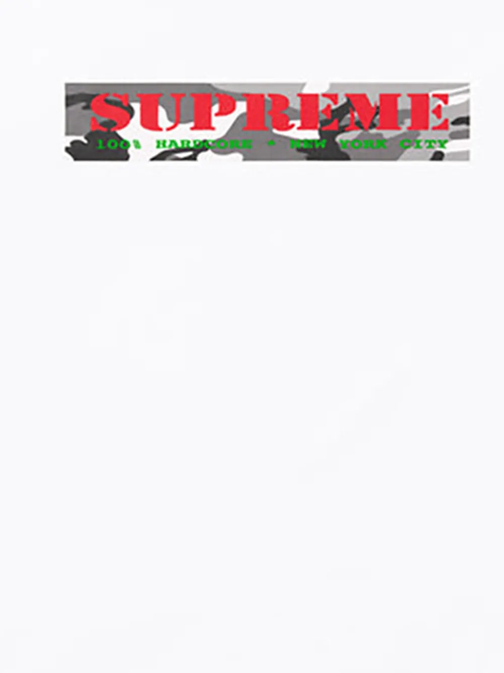 Supreme Hardcore Tee "SS 25 - white" - Blanco - imagen 2