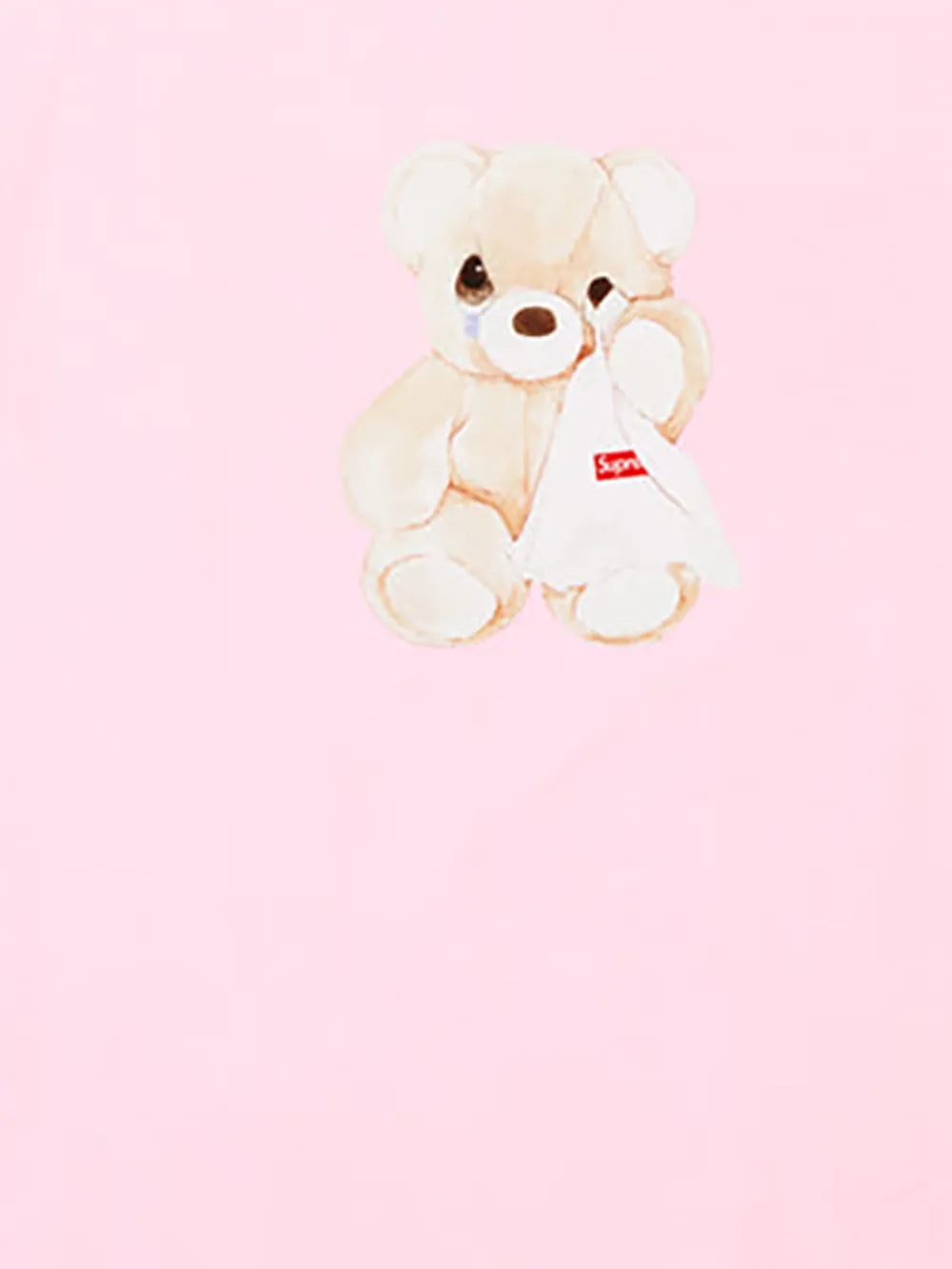 Supreme playera con oso estampado - Rosado - imagen 2