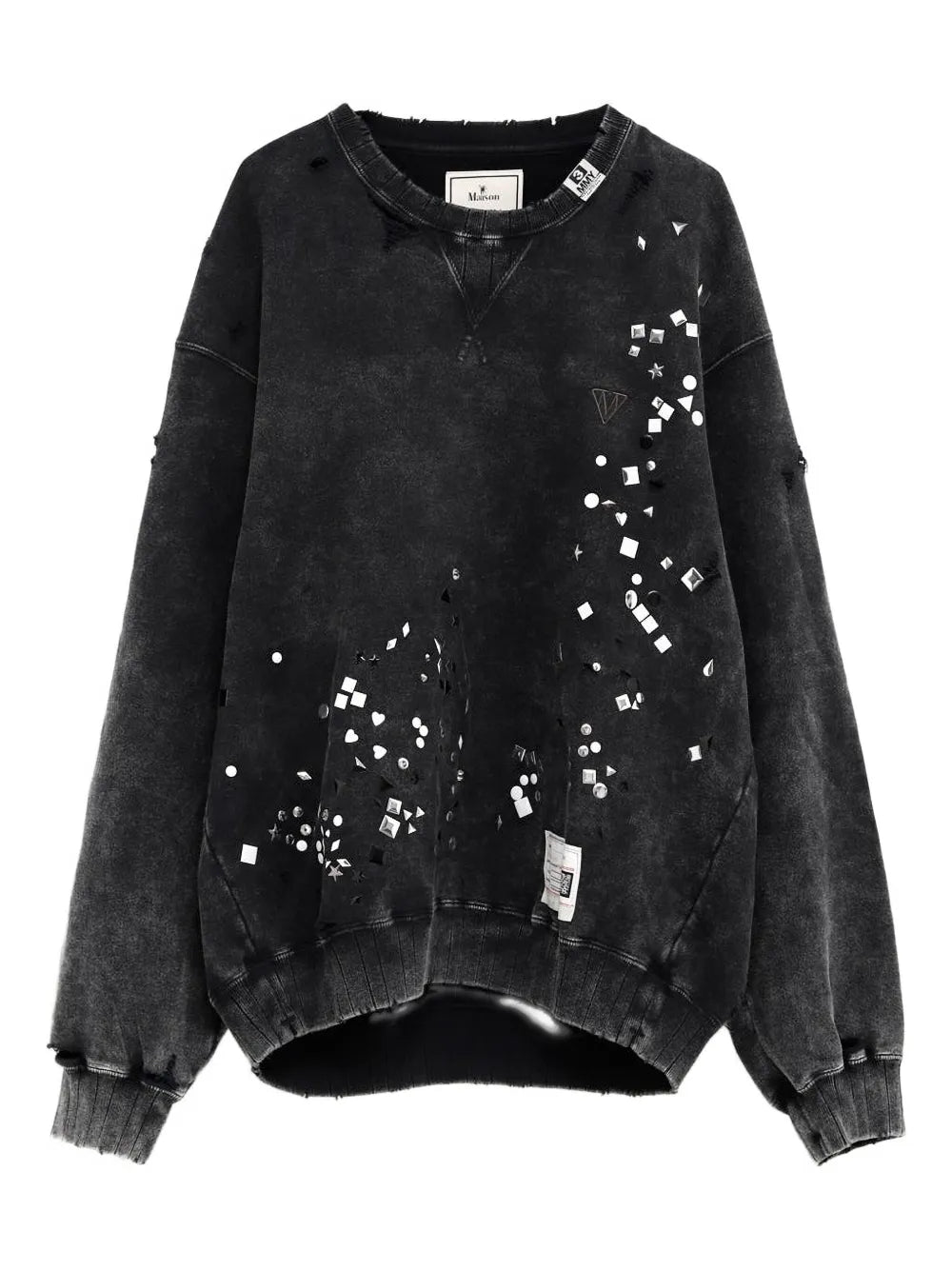 Maison MIHARA YASUHIRO suéter con cuello redondo - negro