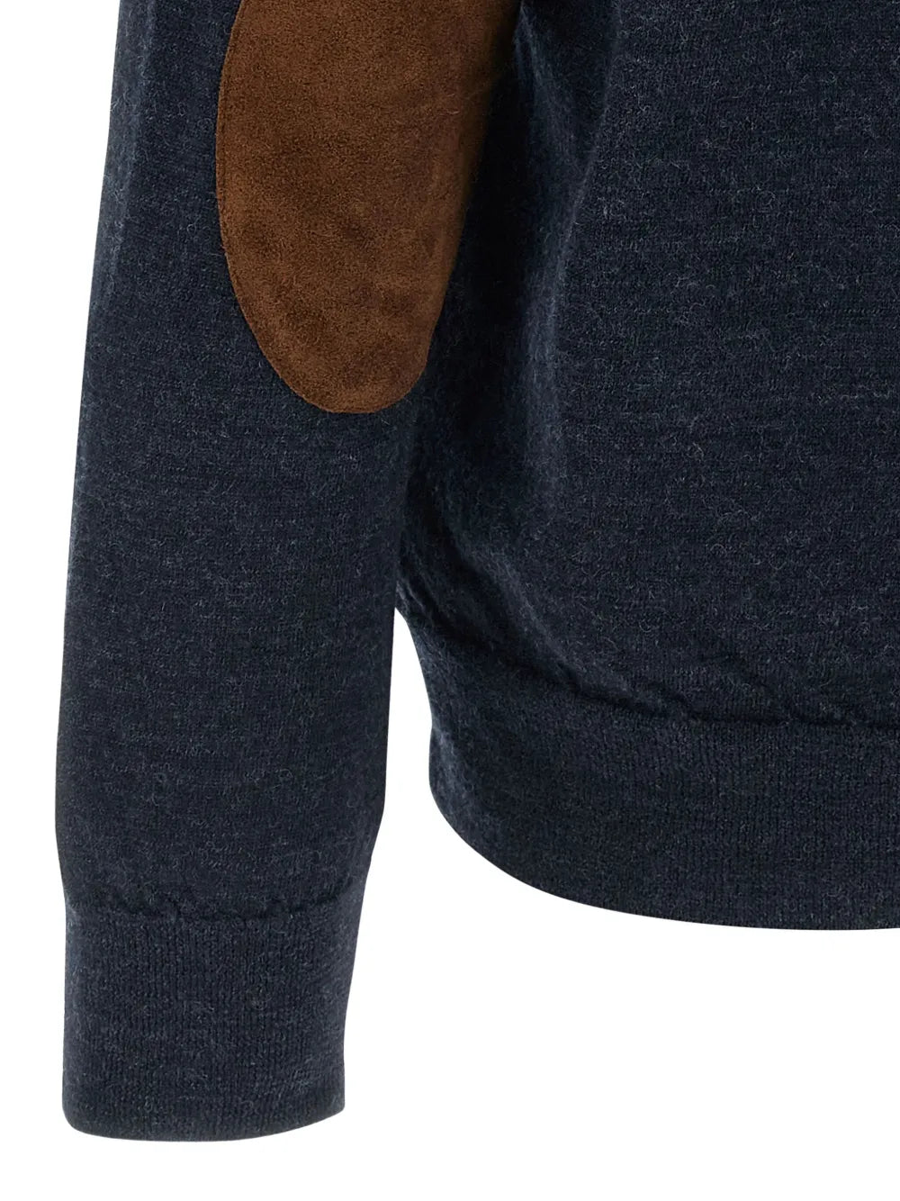 Maison Margiela cárdigan con parche en los codos - Azul - imagen 4