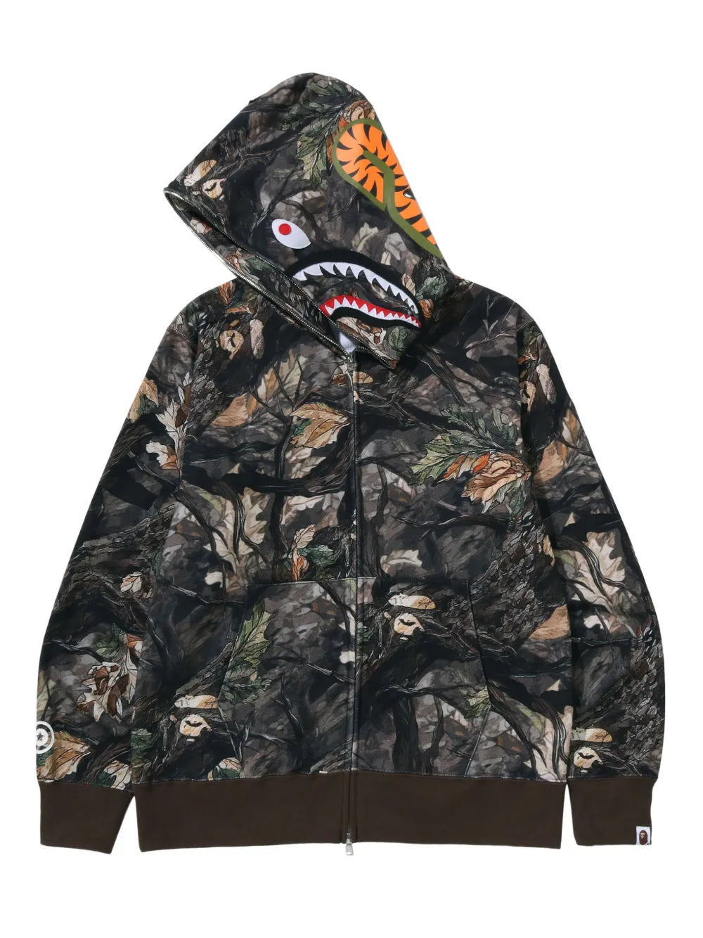 A BATHING APE® hoodie Tree Edge Camo Shark