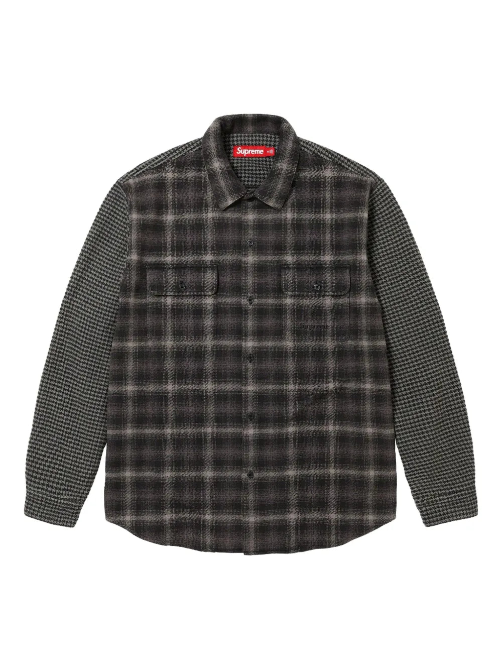 Supreme camisa con motivo pied de poule - Negro - imagen 1