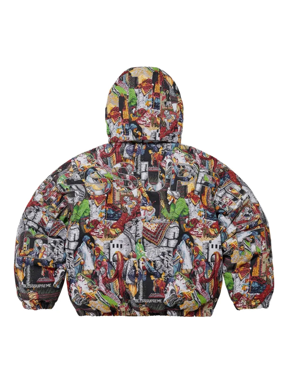 Supreme chamarra capitonada en colaboración con Bless Tapestry - Negro - imagen 2