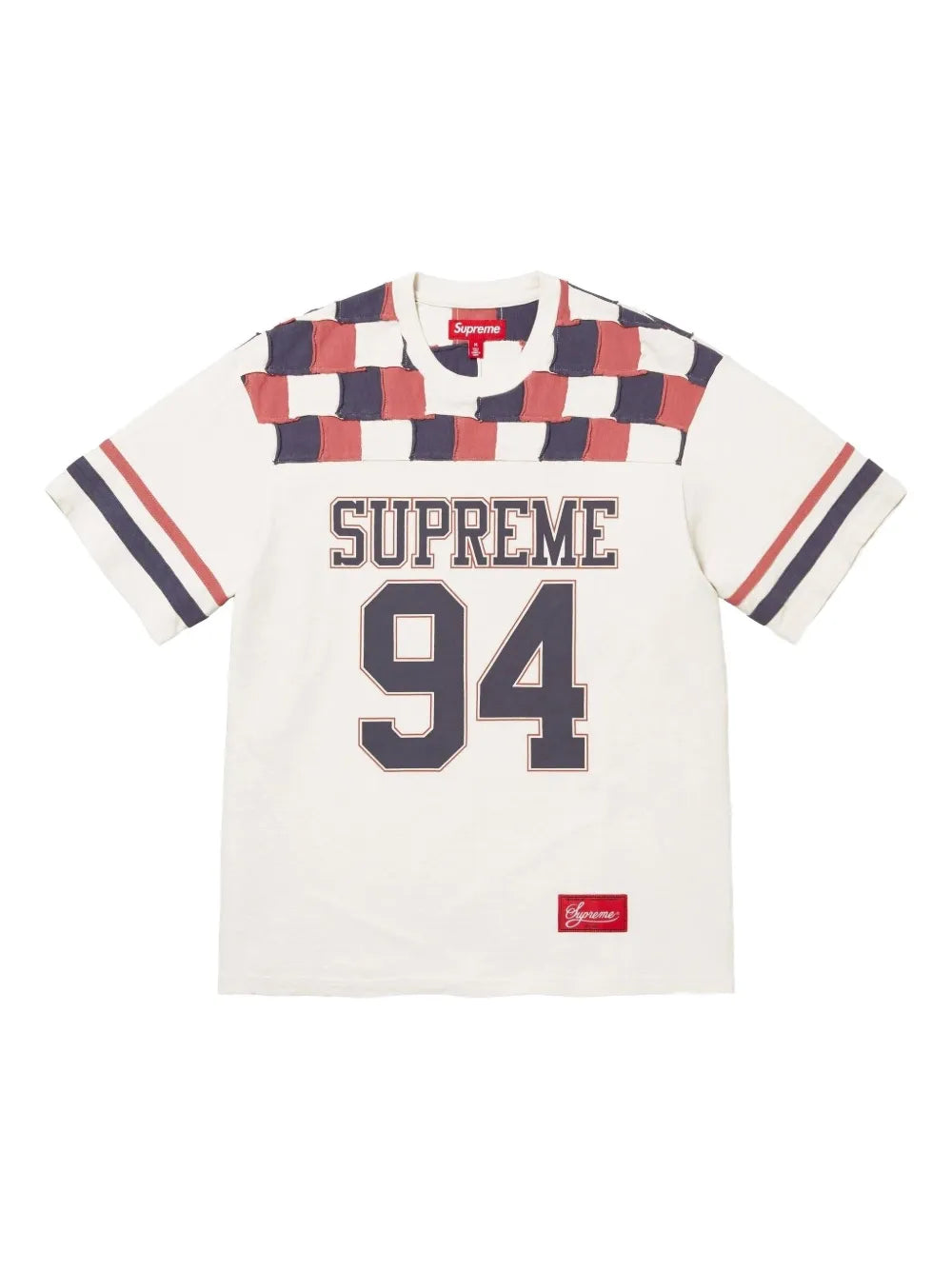 Supreme playera de fútbol Patchwork Yoke - Blanco - imagen 1