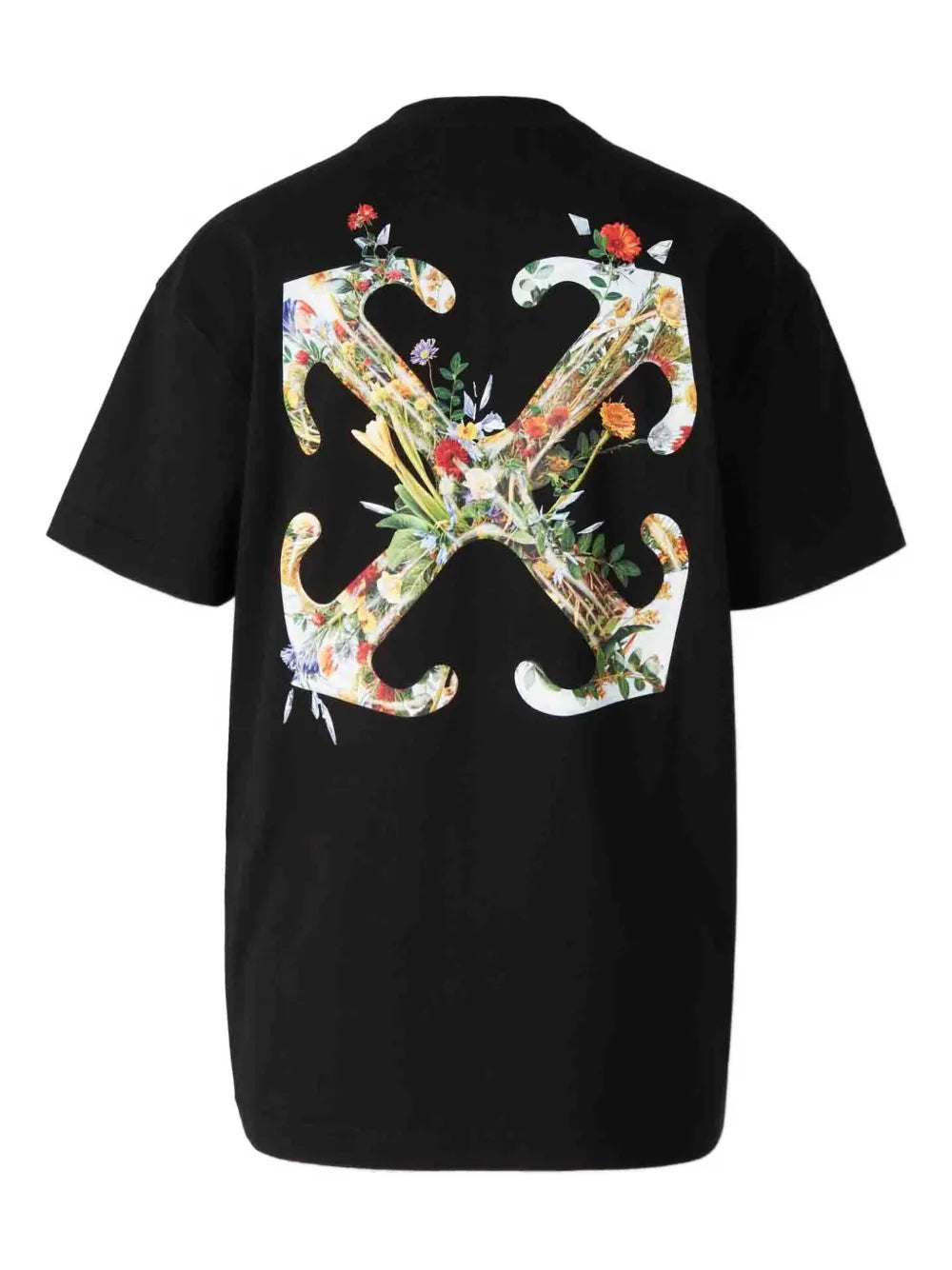 Off-White playera con logo floral