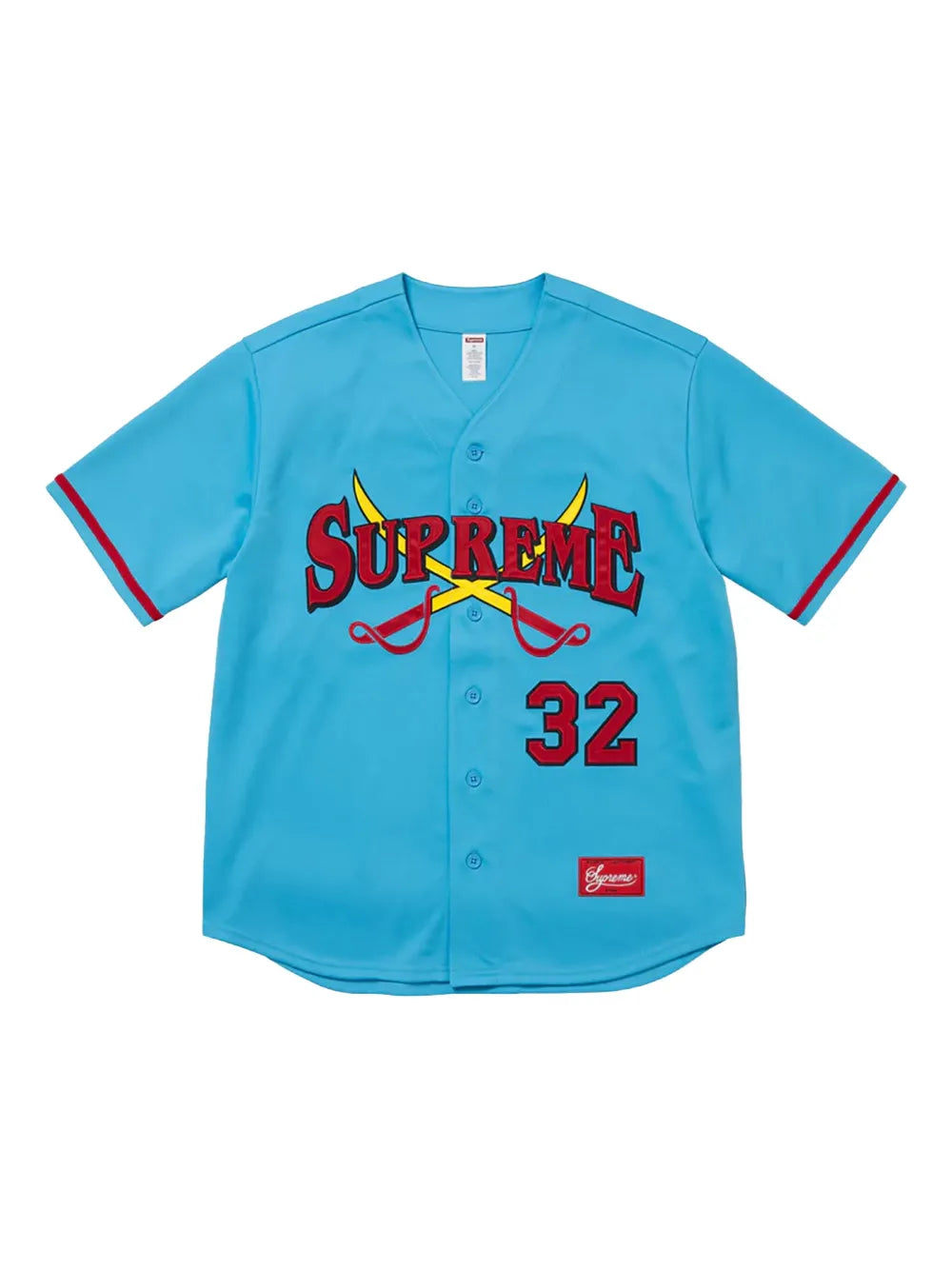 Supreme playera Stadium Swords Baseball Blue - Azul - imagen 1