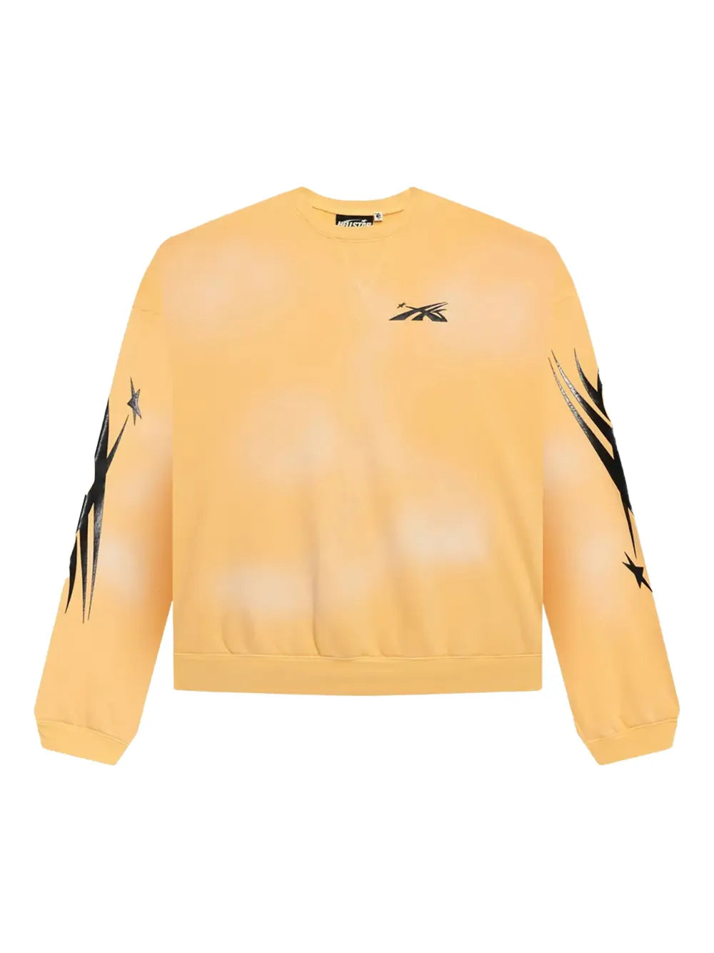 HELLSTAR suéter con estampado de llamas amarillo | Farfetch 32004916